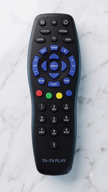 Tata-Play Remote Black